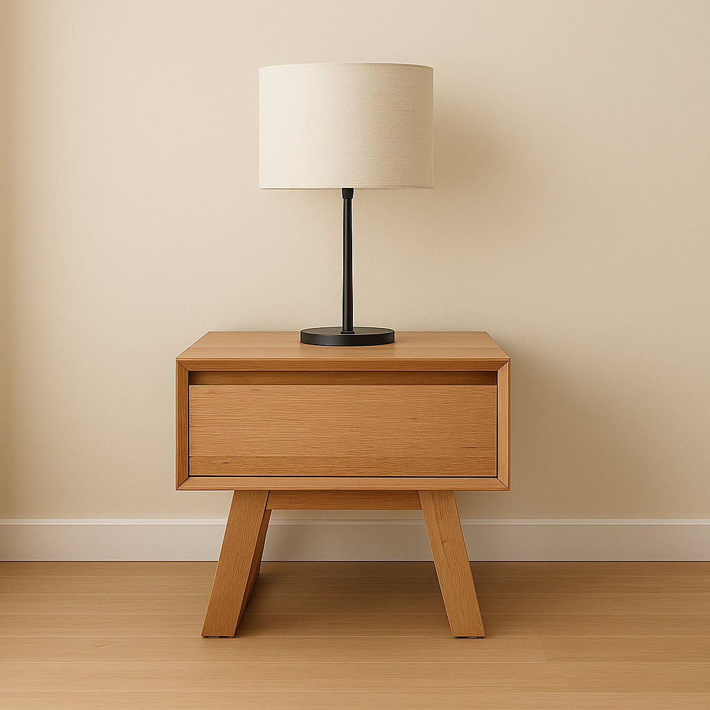 Bondi Lamp Table-Clear Lacquer