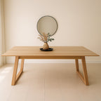 Bondi 1500 Dining Table-Clear Lacquer