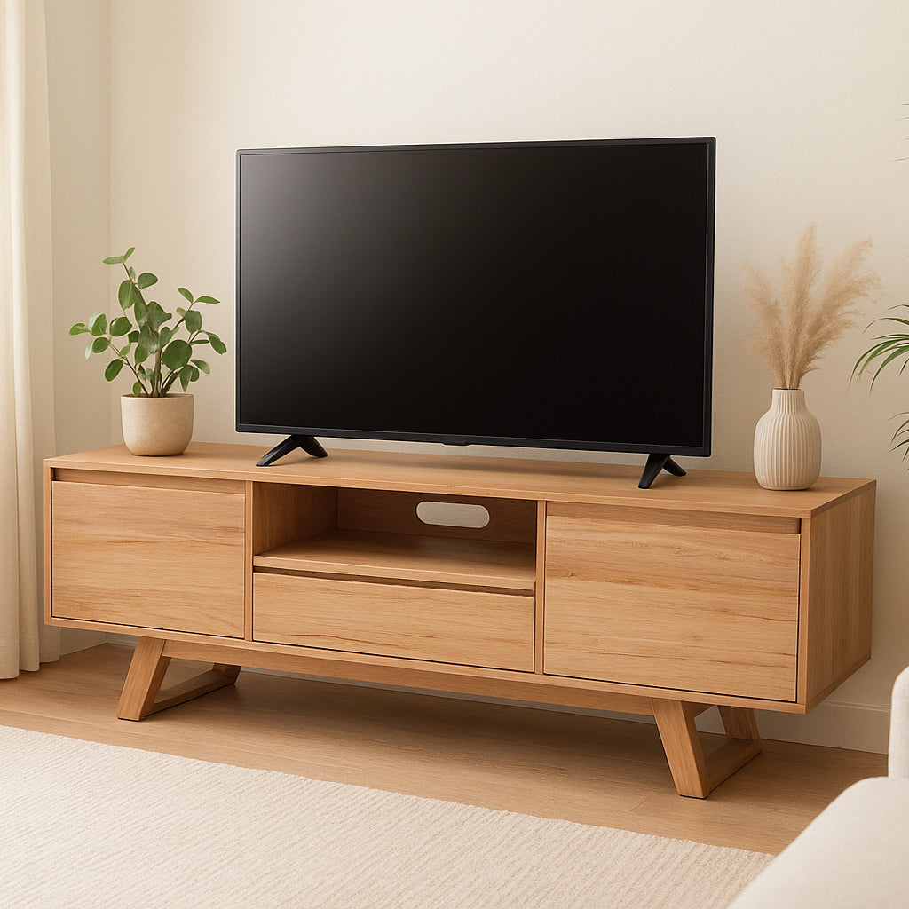 Bondi 2100 Entertainment Unit-Clear Lacquer