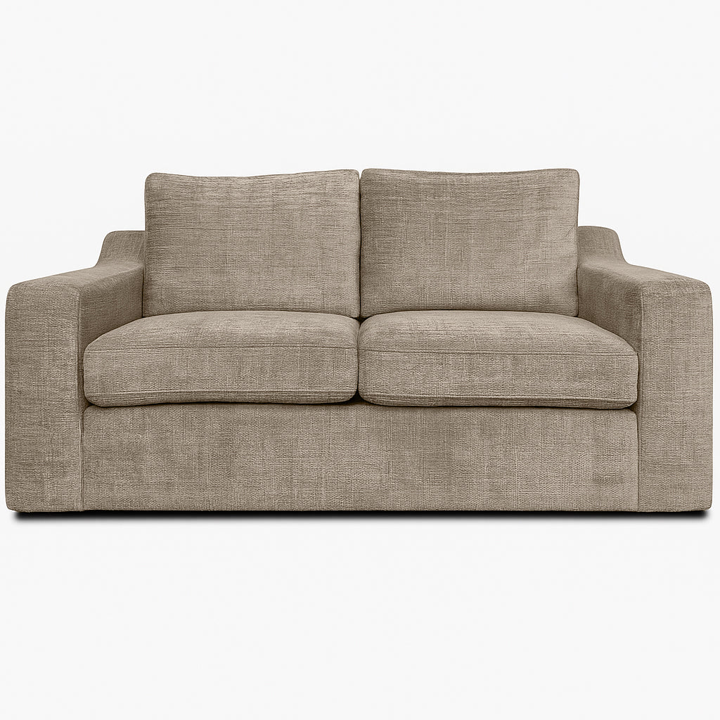 Bristol 2 Seater Fabric Sofa-Taupe
