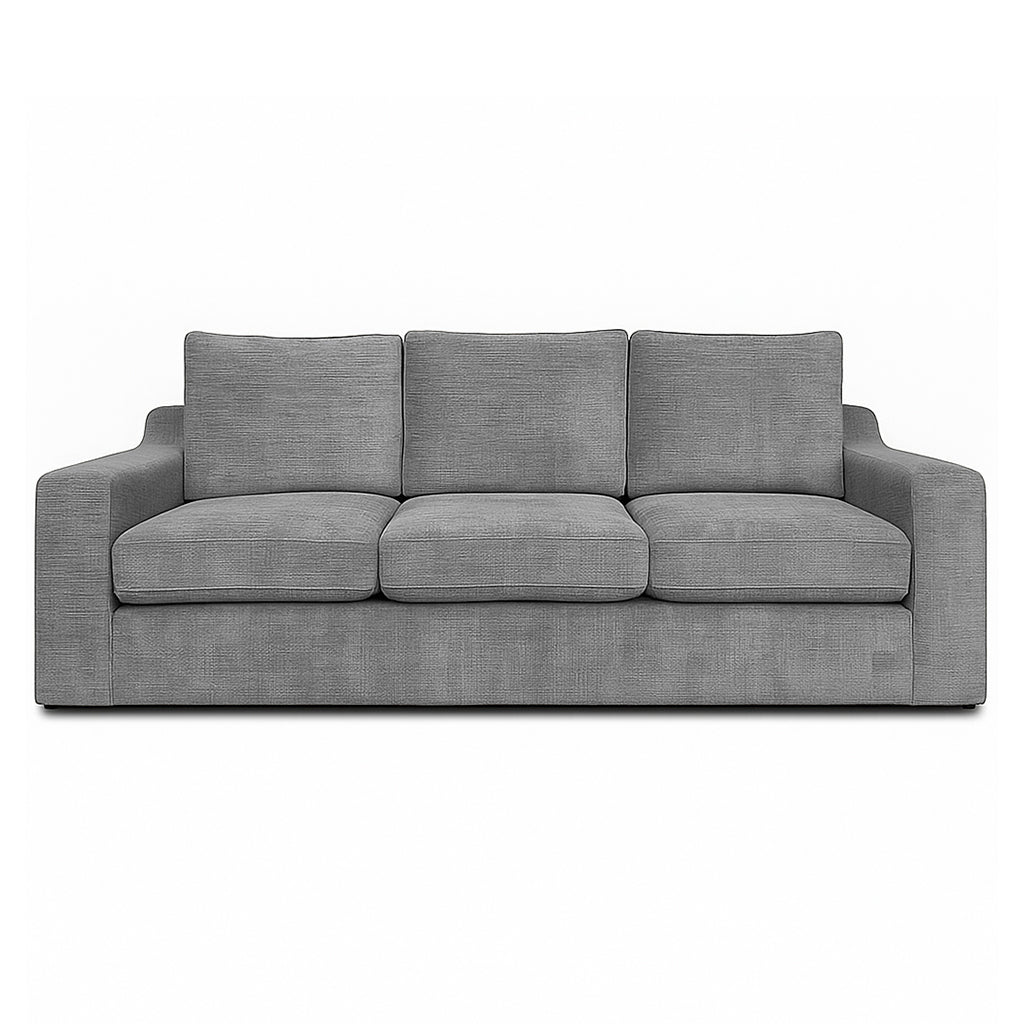 Bristol 3 Seater Fabric Sofa DUO-Pewter