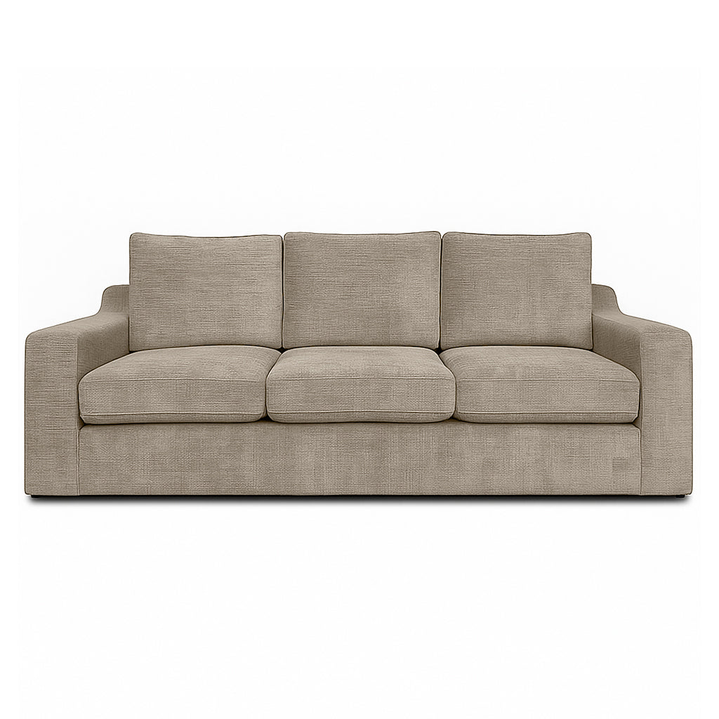 Bristol 3 Seater Fabric Sofa DUO-Taupe