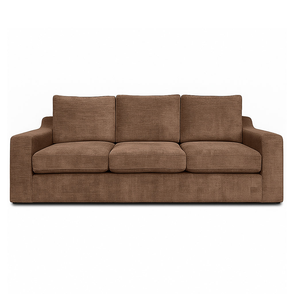 Bristol 3 Seater Fabric Sofa DUO-Toffee