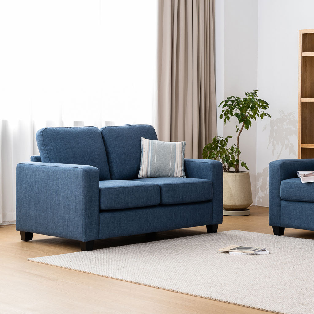 Brooklyn 2 Seater Fabric Sofa-Pacific