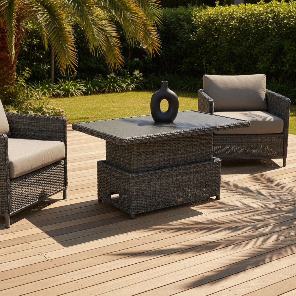 Buenos Aires Outdoor Wicker Up & Down Table
