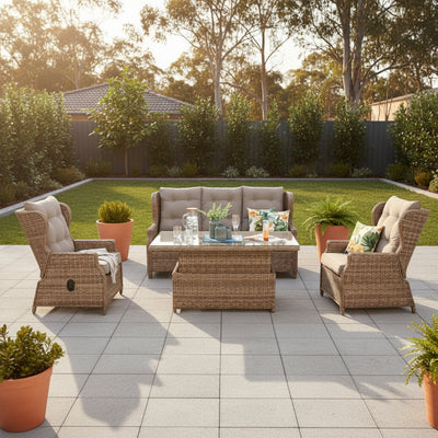 Buenos Aires 4PC in Marina Wicker Taupe Cushion hover image