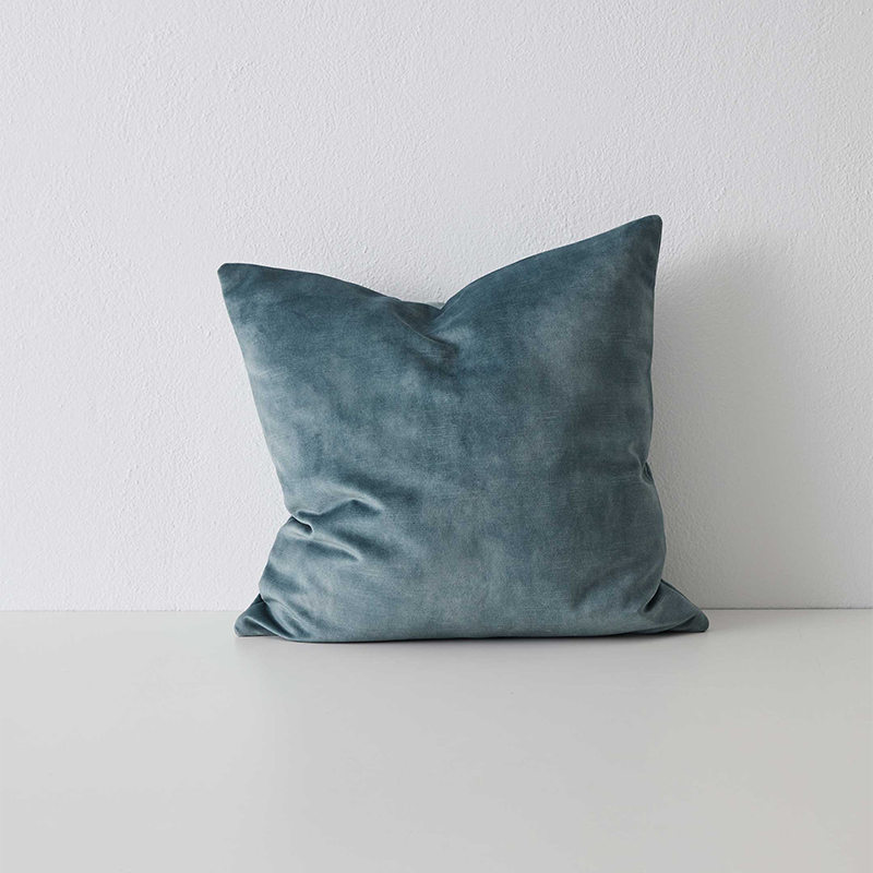 Ava Cushion 50cm x 50cm-Aqua