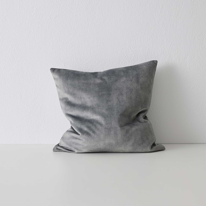 Ava Cushion 50cm x 50cm-Steel