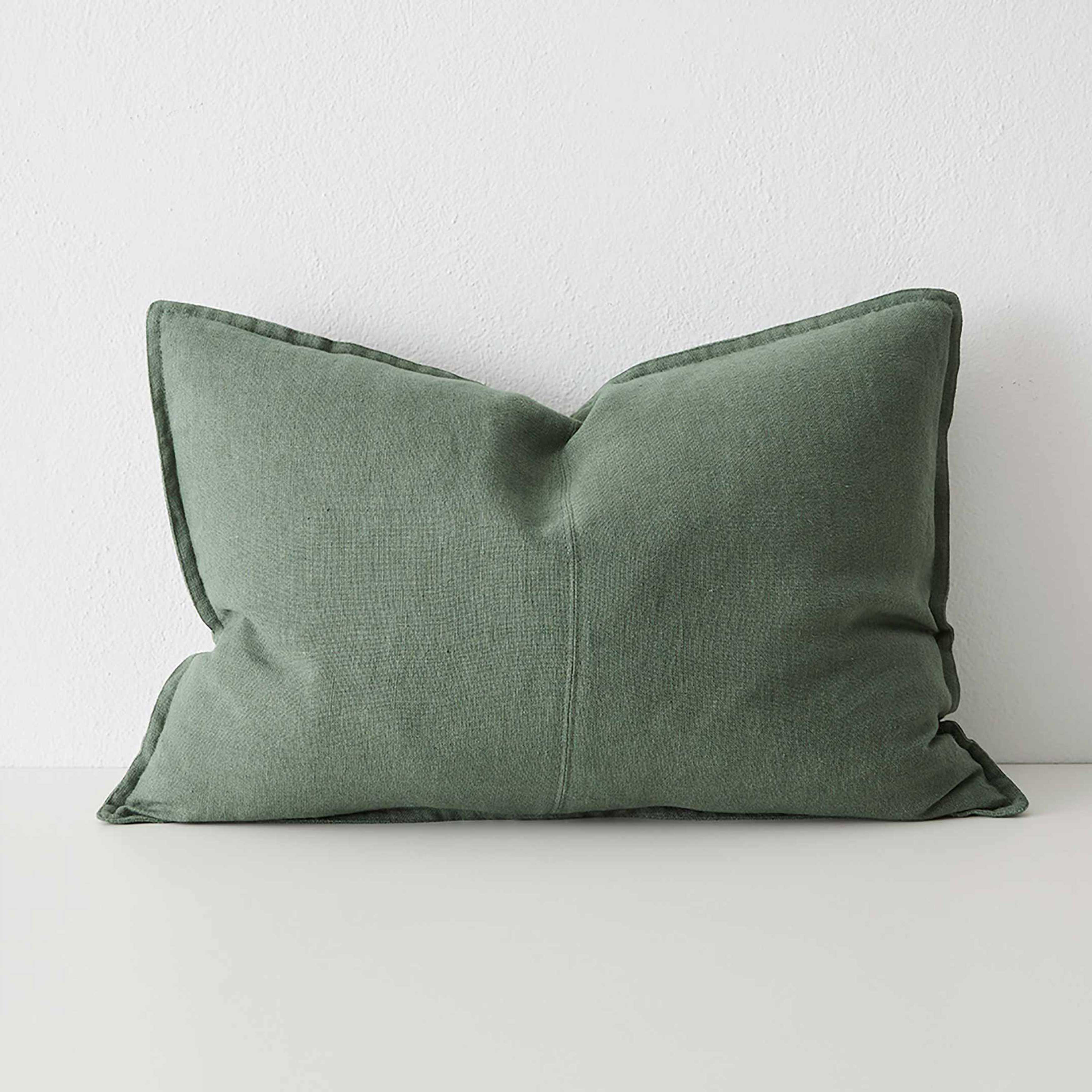 Como Rectangular Linen Cushion 60cm x 40cm-Juniper