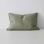 Como Rectangular Linen Cushion 60cm x 40cm-Olive
