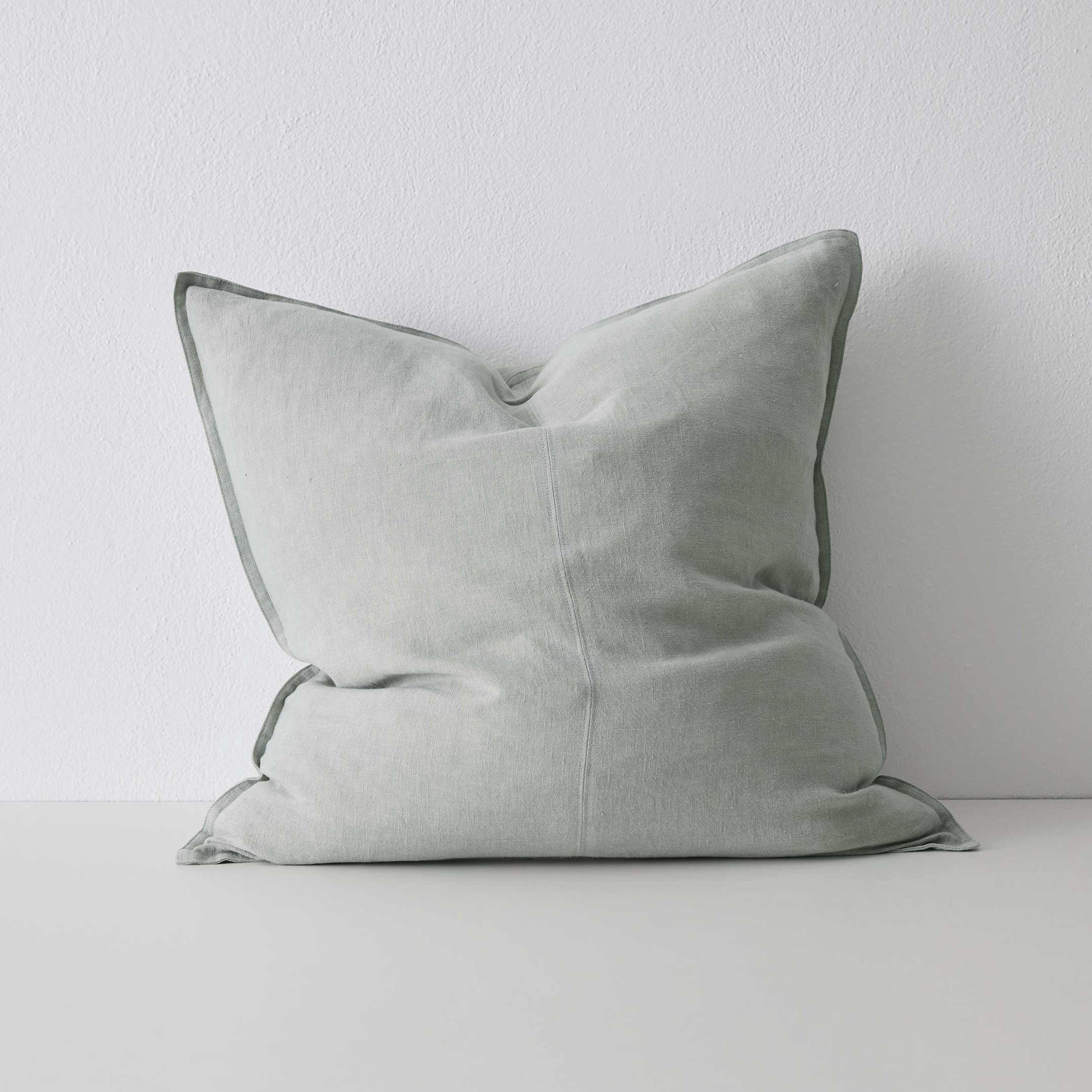 Como European Linen Cushion 60cm x 60cm-Laurel