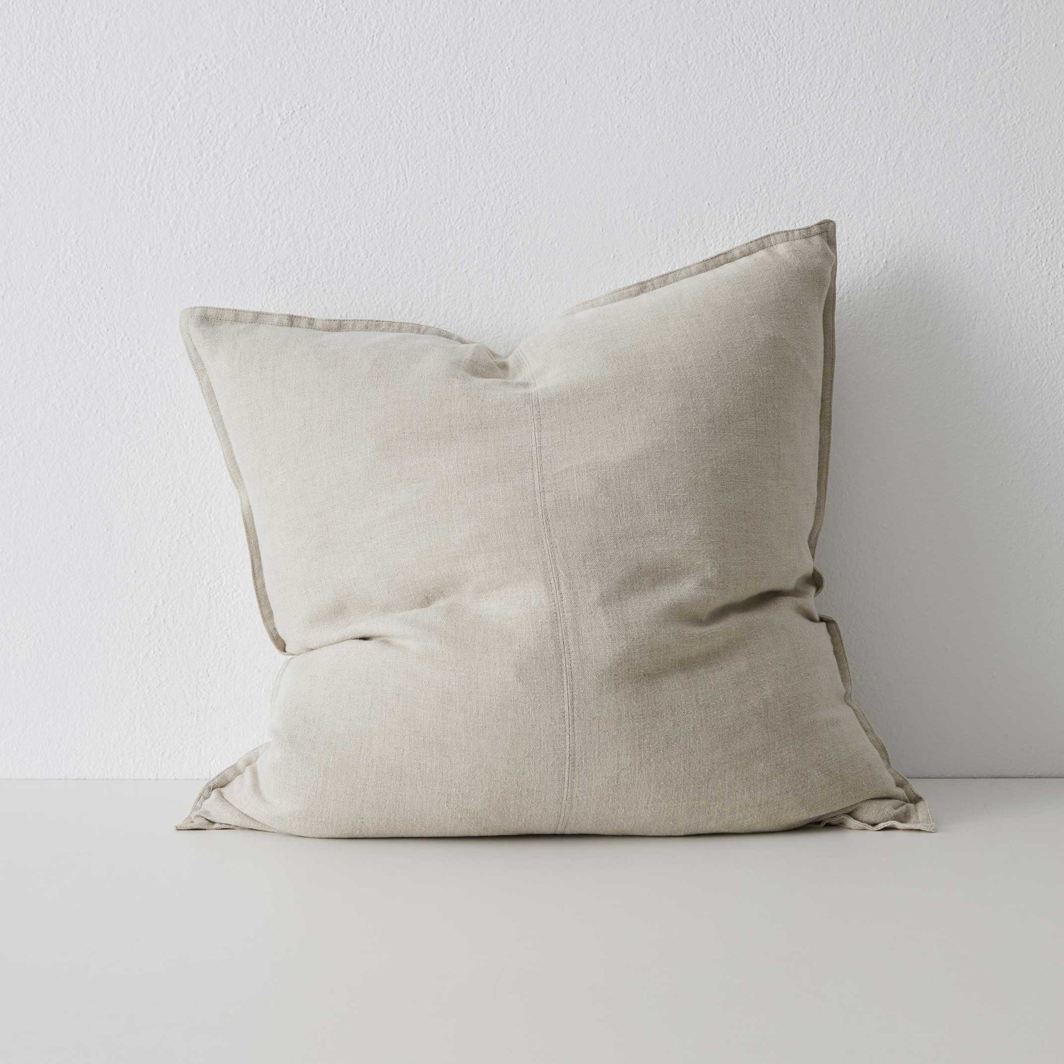 Como European Linen Cushion 60cm x 60cm-Linen