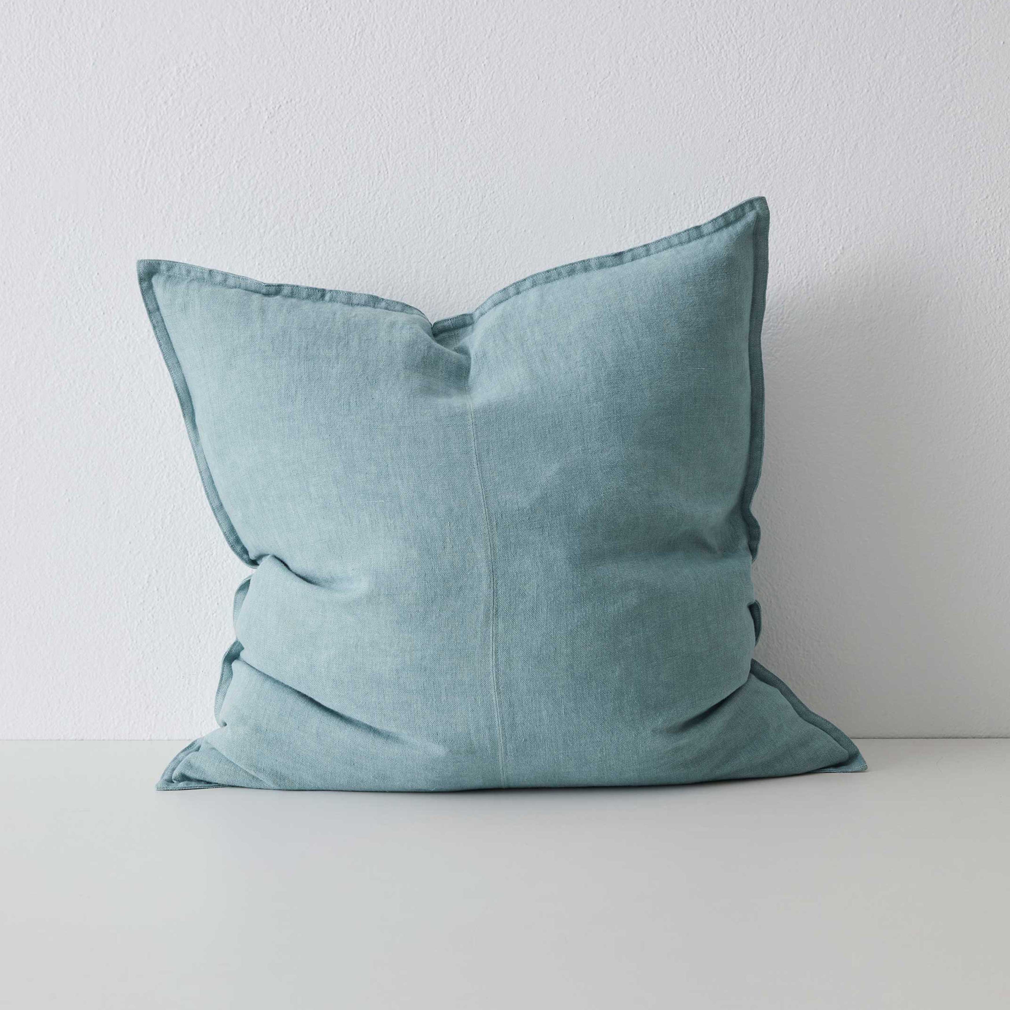 Como European Linen Cushion 60cm x 60cm-Mineral