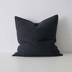 Como European Linen Cushion 60cm x 60cm-Shadow