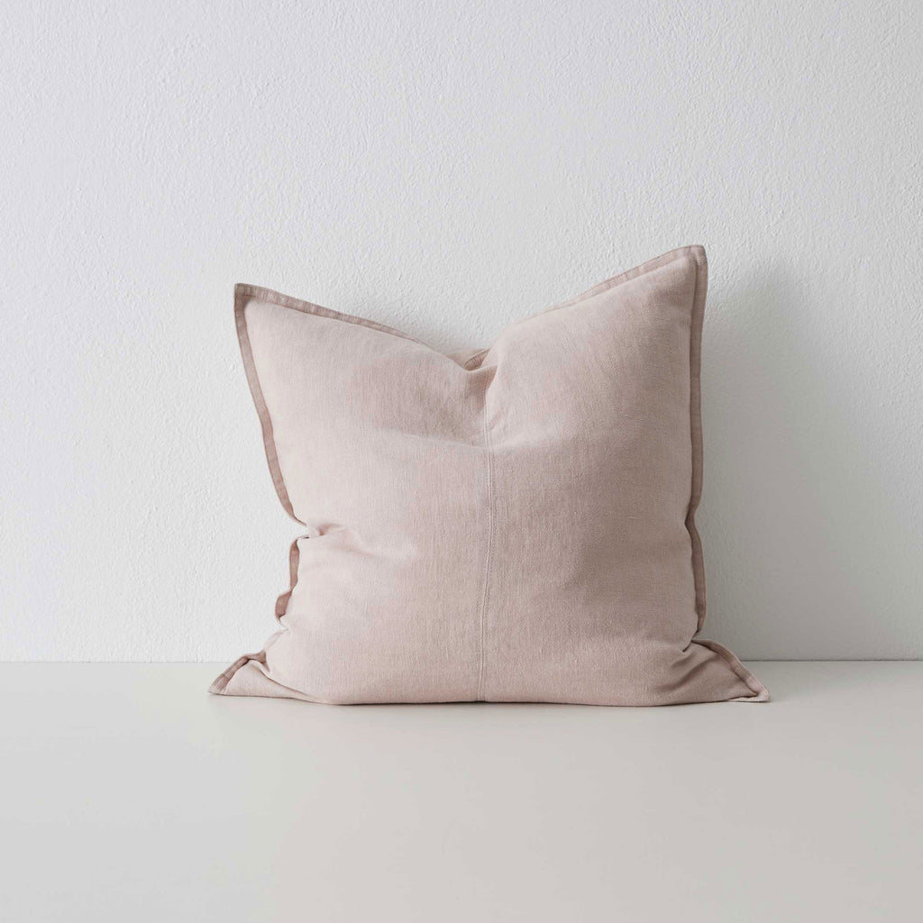 Como Square Linen Cushion 50cm x50cm-Blush