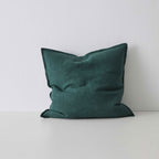 Como Square Linen Cushion 50cm x50cm-Forest