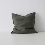 Como Square Linen Cushion 50cm x50cm-Khaki