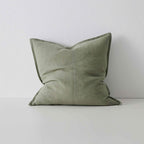 Como Square Linen Cushion 50cm x50cm-Olive