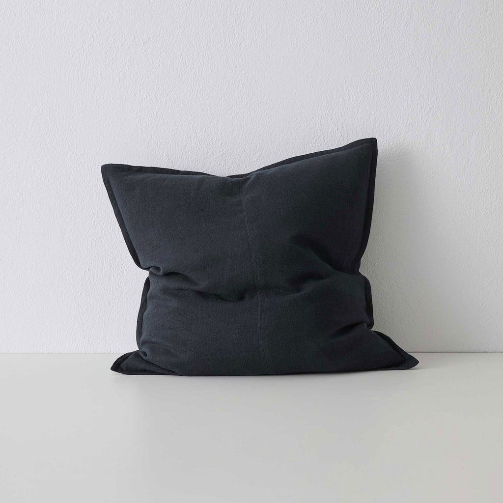 Como Square Linen Cushion 50cm x50cm-Shadow
