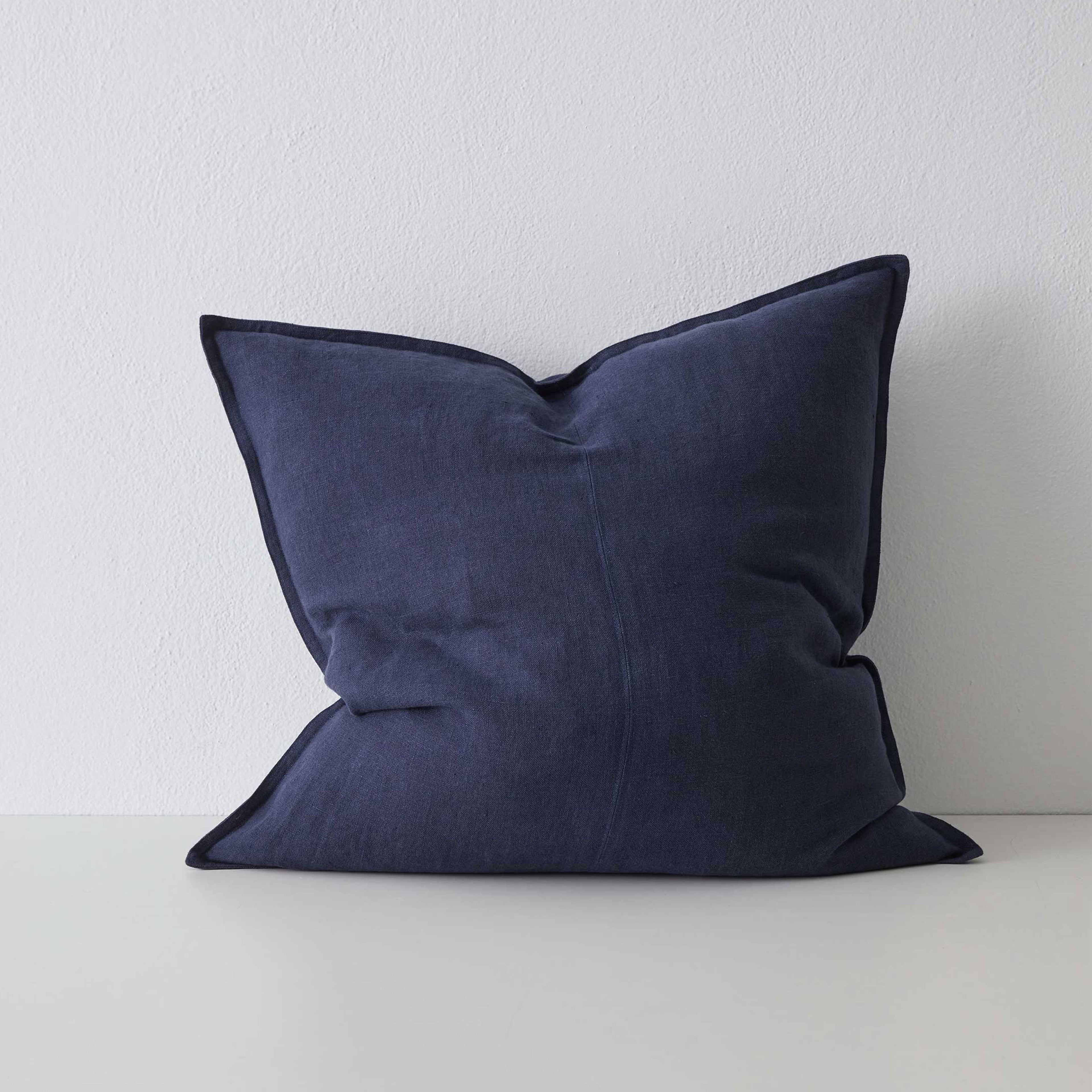 Como European Linen Cushion 60cm x 60cm-Ocean