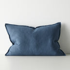 Como Rectangular Linen Cushion 60cm x 40cm-Atlantic