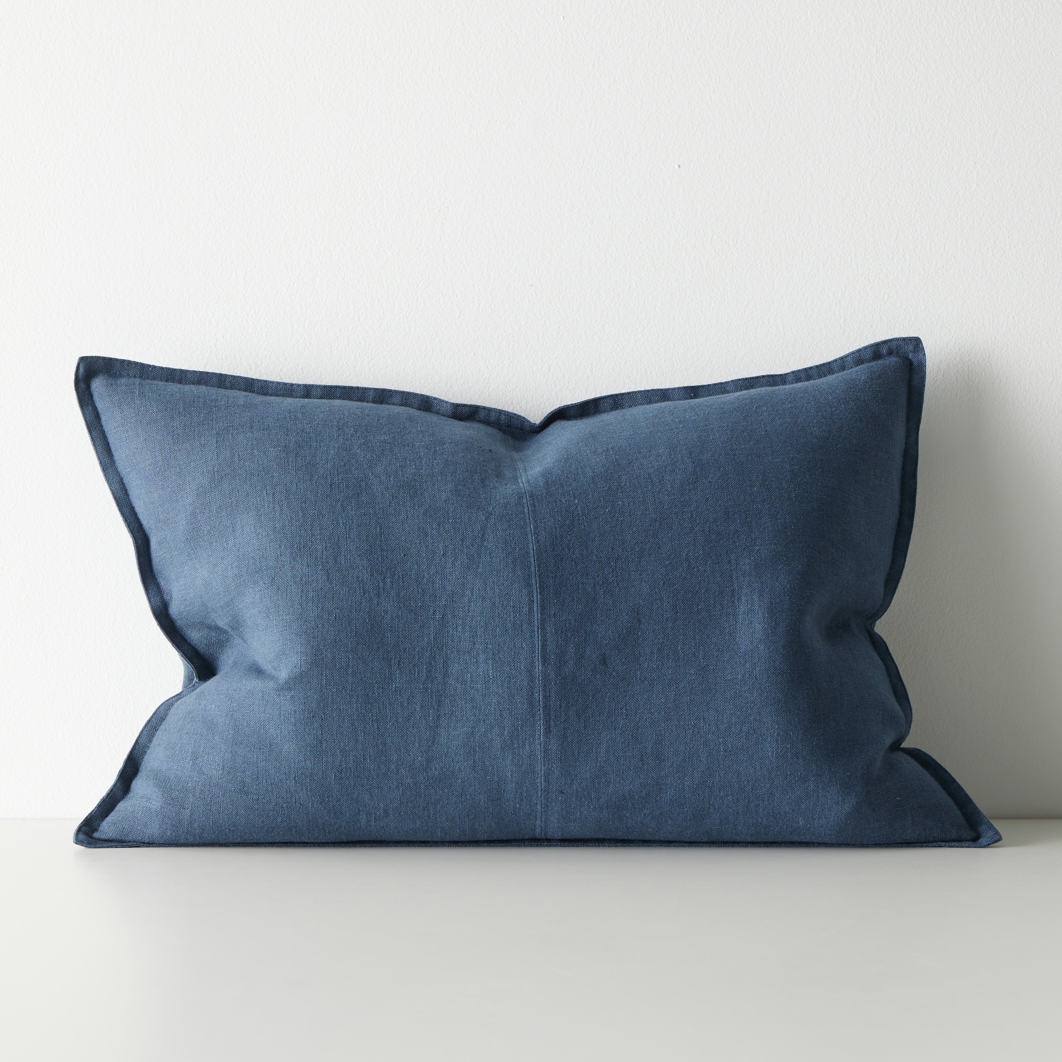 Como Rectangular Linen Cushion 60cm x 40cm-Atlantic