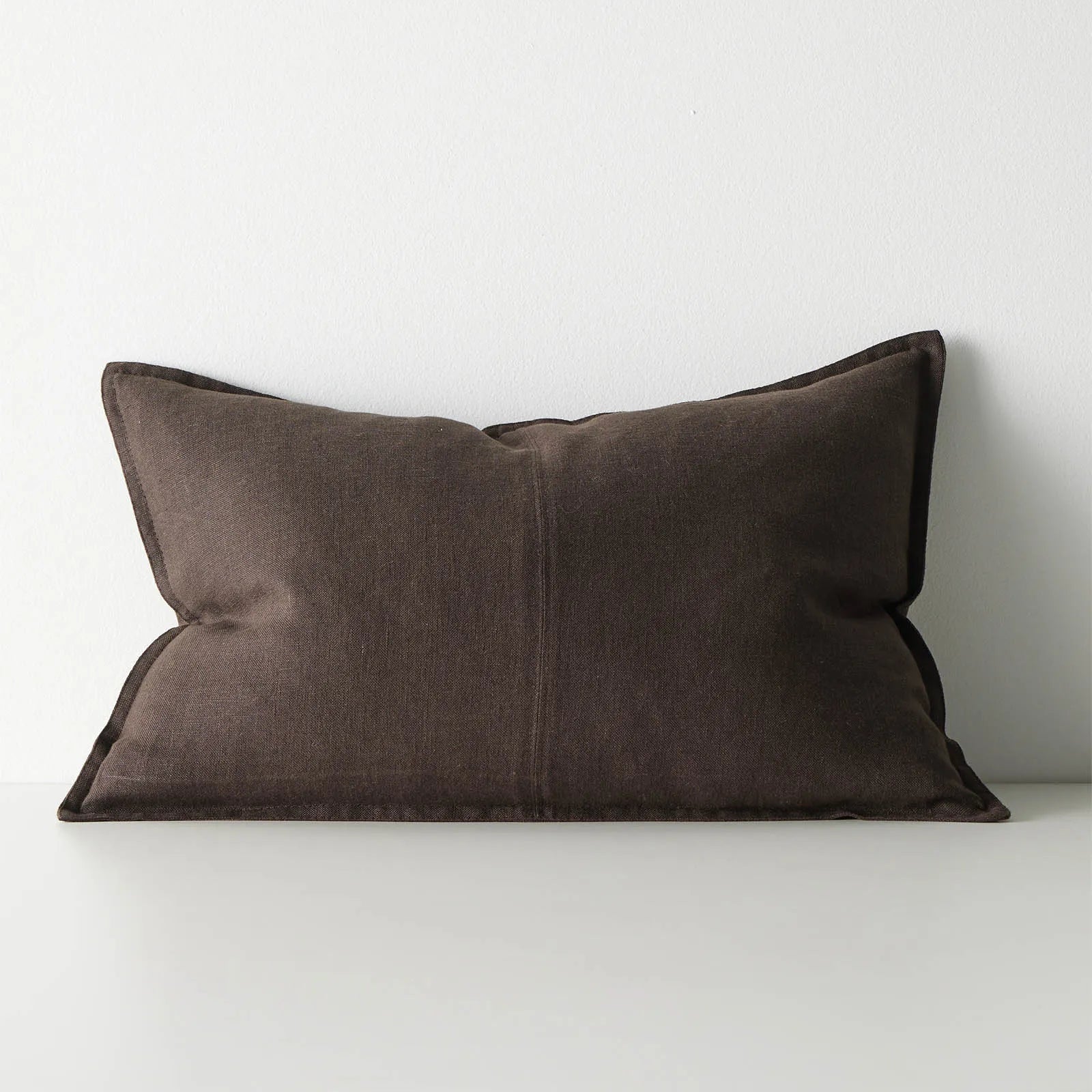 Como Rectangular Linen Cushion 60cm x 40cm-Ganache