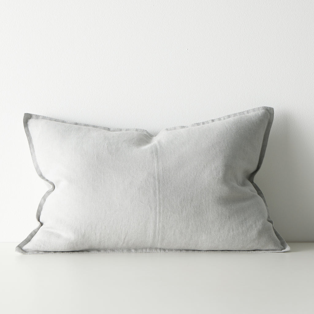 Como Rectangular Linen Cushion 60cm x 40cm-Haze