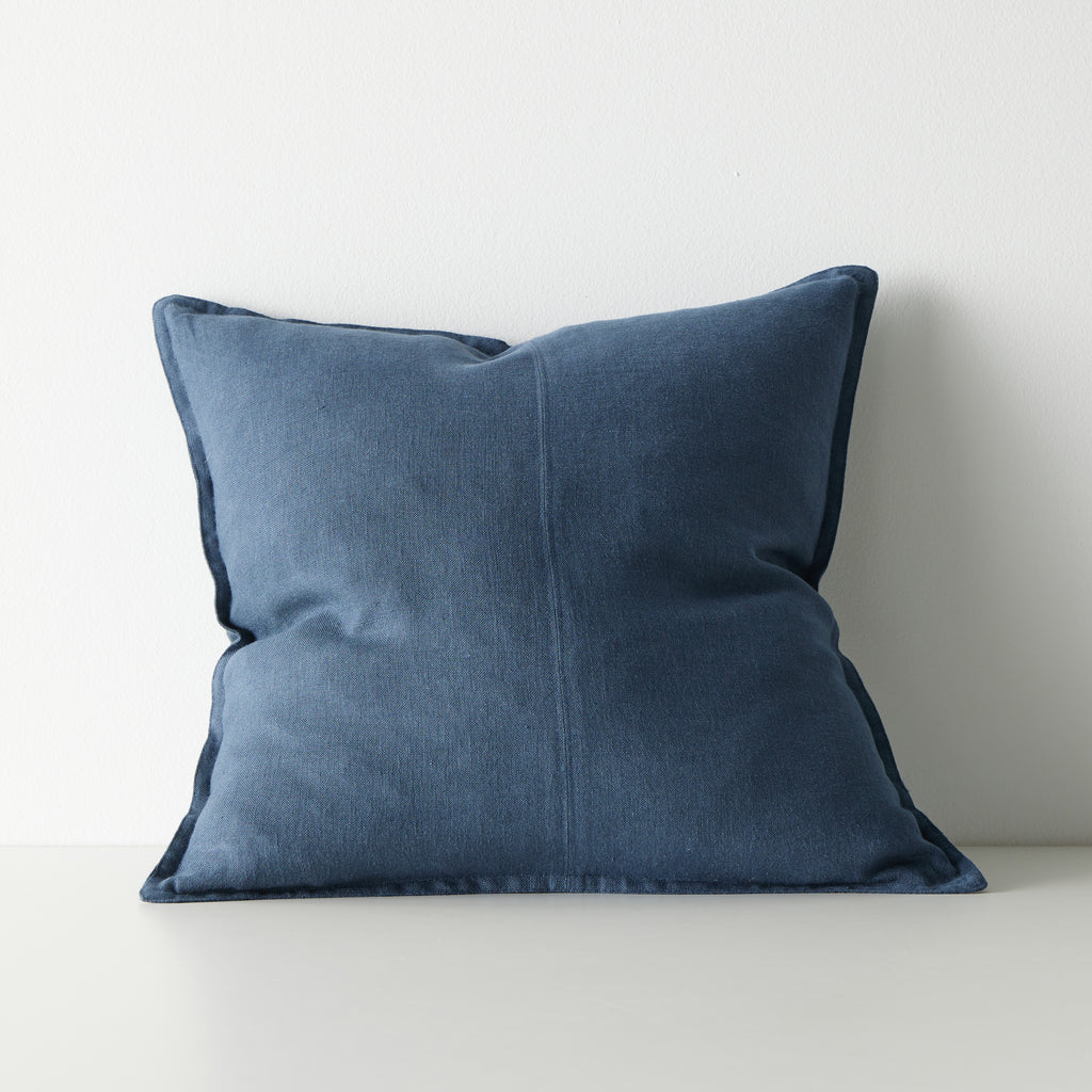 Como Square Linen Cushion 50cm x50cm-Atlantic
