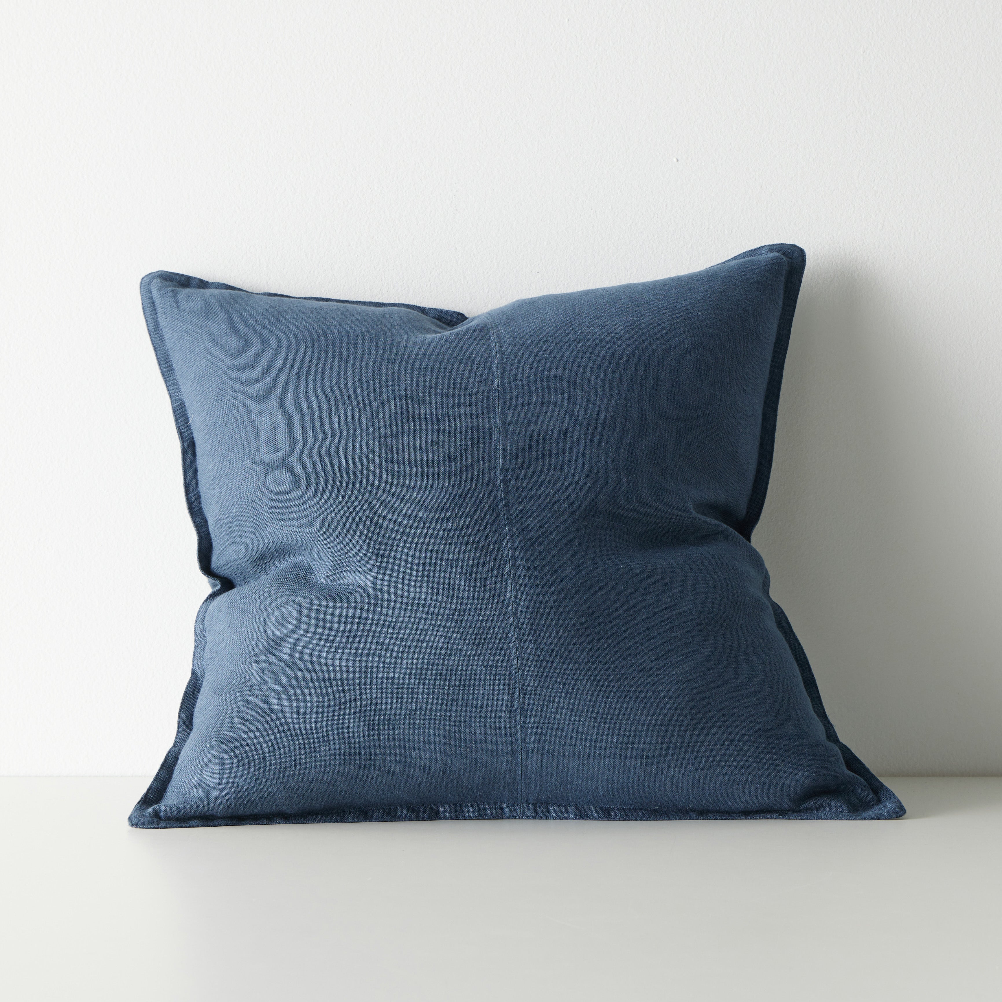 Como Square Linen Cushion 50cm x50cm-Atlantic