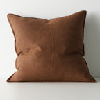 Como European Linen Cushion 60cm x 60cm-Henna