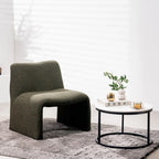 Calais Fabric Accent Chair-Forest
