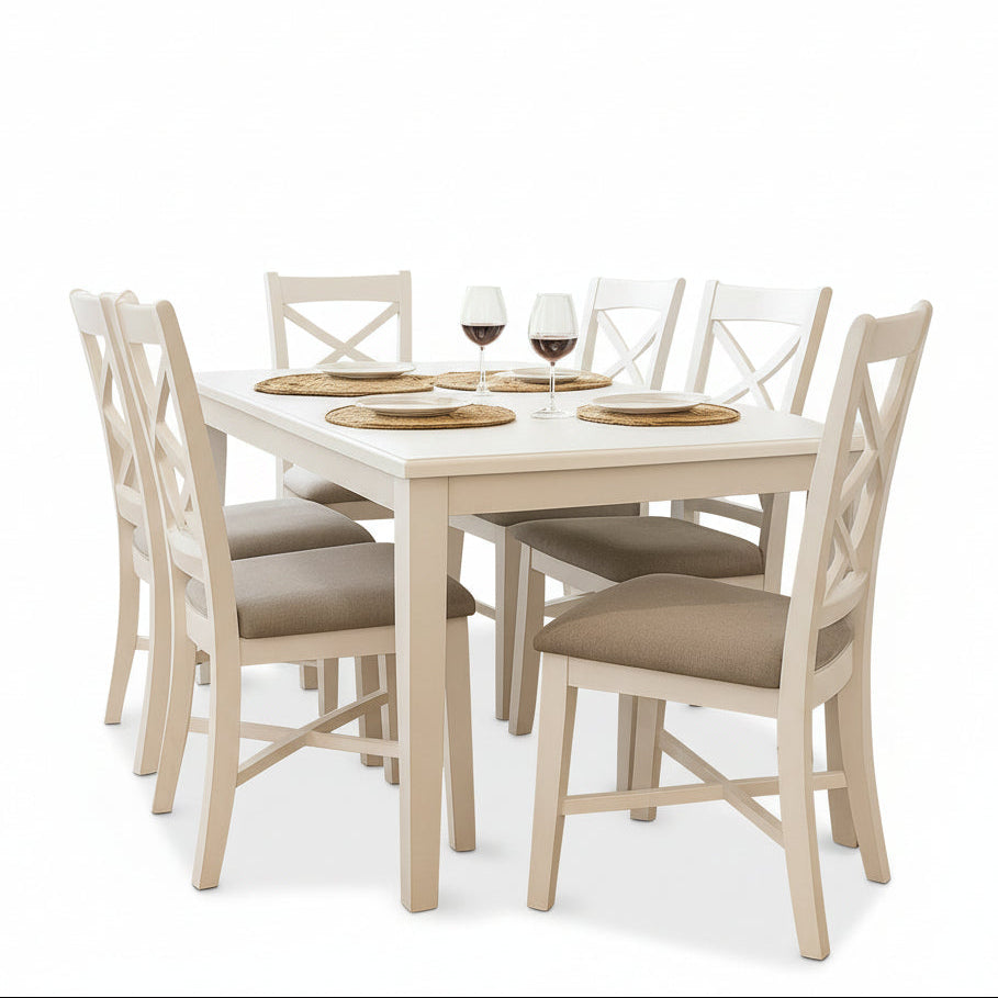 Cape Cod 7PCE Dining Suite-White