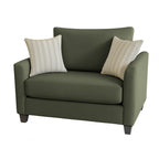 Charlie 1.5 Seater Fabric Sofa-Forest