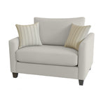 Charlie 1.5 Seater Fabric Sofa-Metal