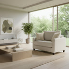 Charlie 1.5 Seater Fabric Sofa-Tusk