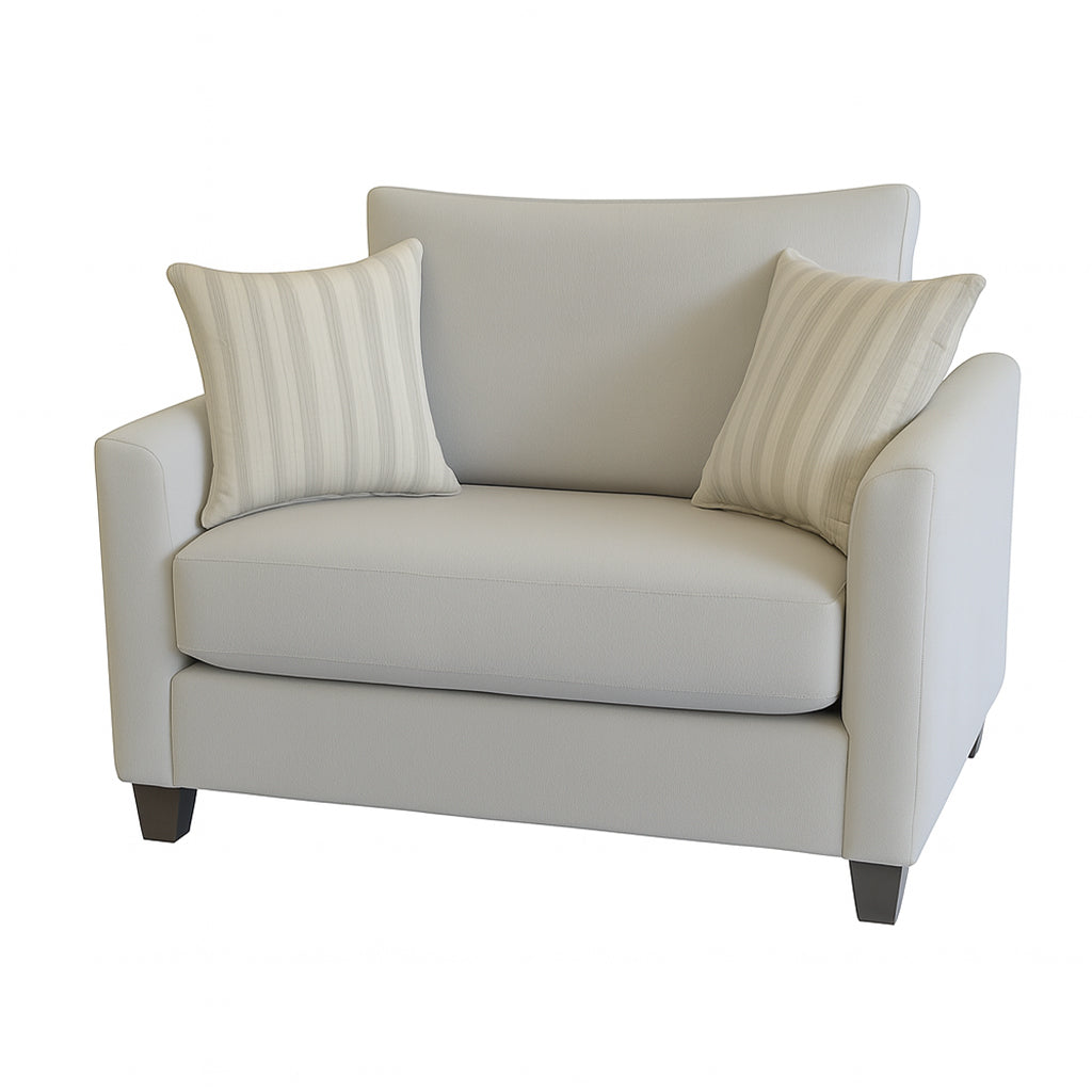 Charlie 1.5 Seater Fabric Sofa-Tusk