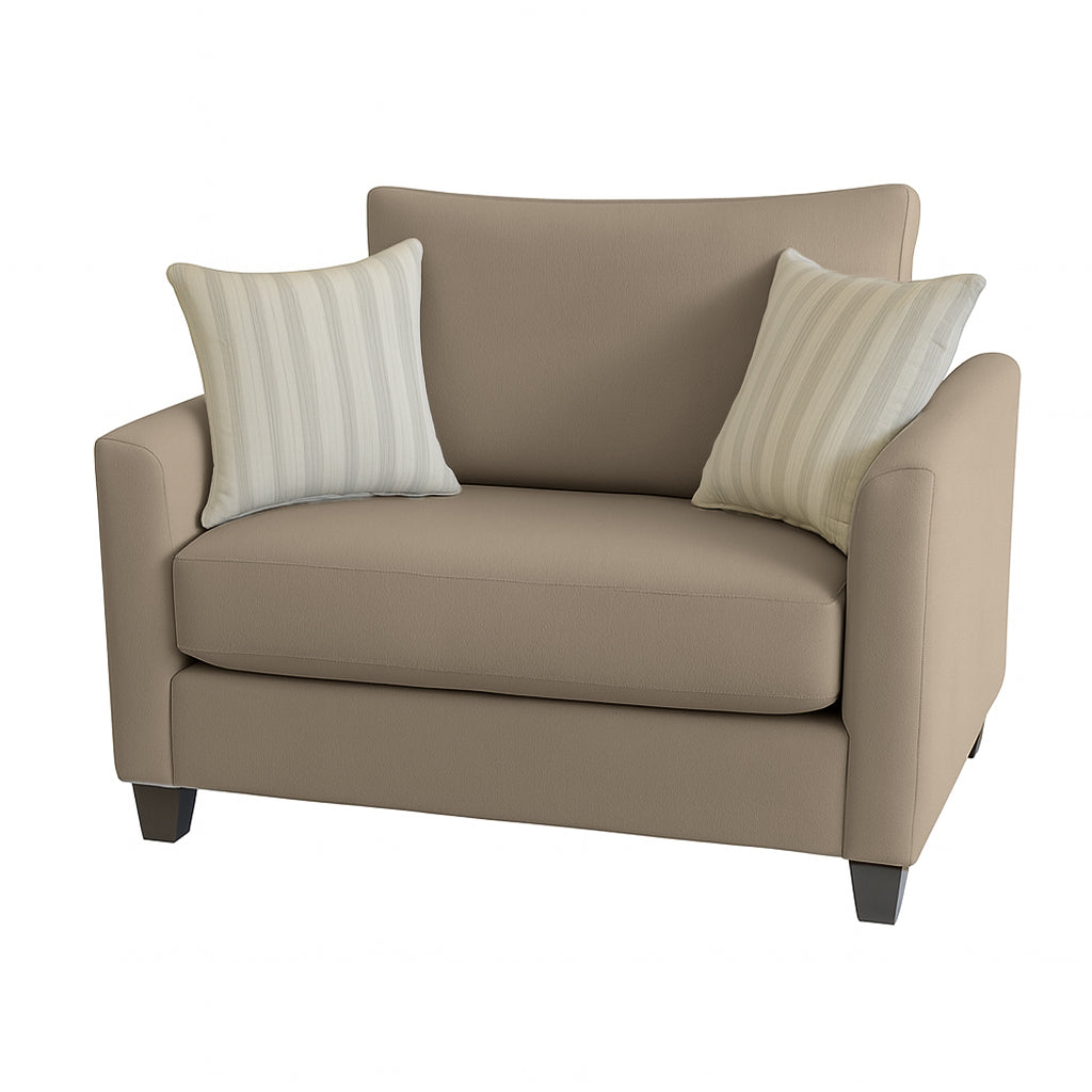 Charlie 1.5 Seater Fabric Sofa-Wheat