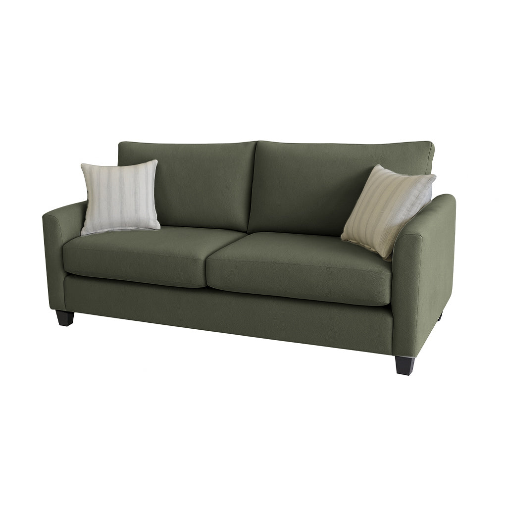 Charlie 2 Seater Fabric Sofa-Forest