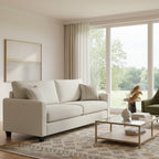 Charlie 2.5 Seater Fabric Sofa-Metal