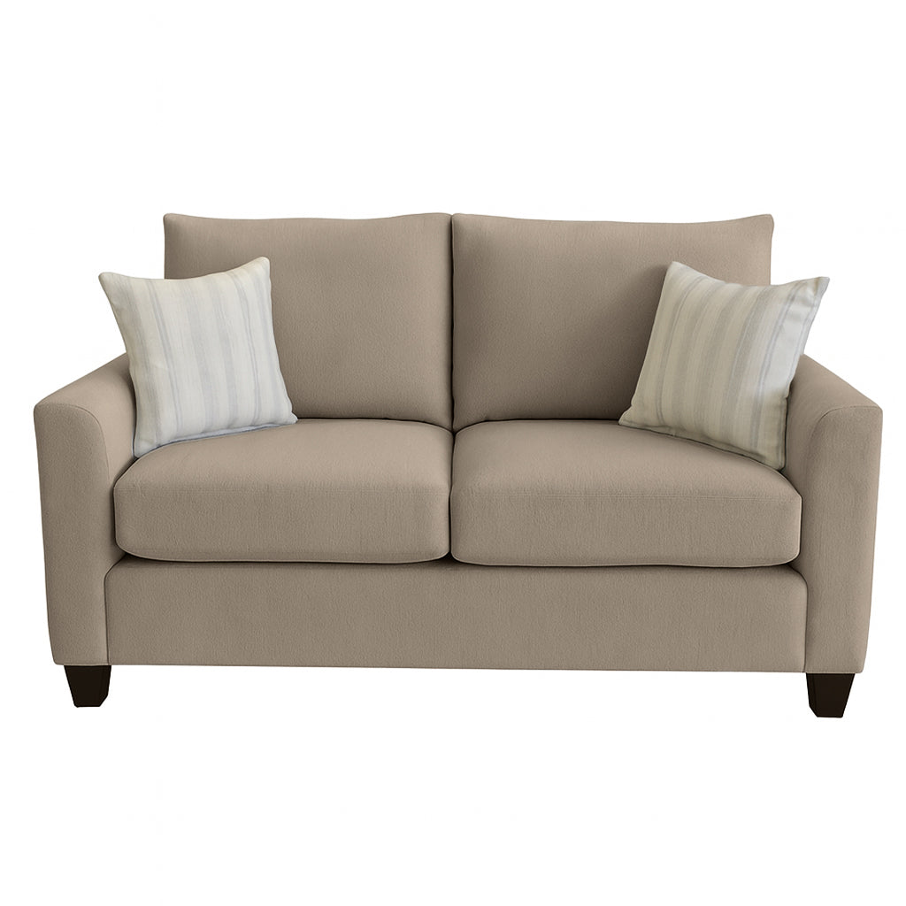 Charlie 2 Seater Fabric Sofa-Wheat