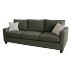 Charlie 3 Seater Fabric Sofa-Forest