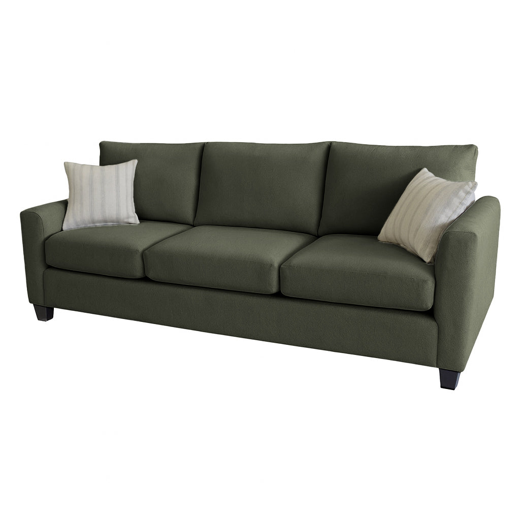 Charlie 3 Seater Fabric Sofa-Forest