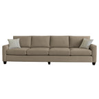 Charlie 4 Seater Fabric Sofa-Wheat