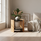 Malmo Lamp Table-Black