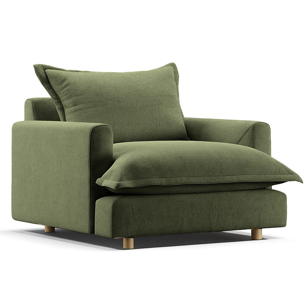 Chloe 1.25 Seater-Olive