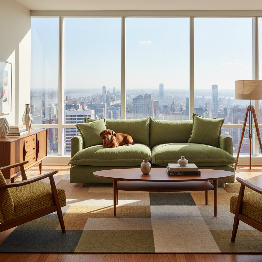 Chloe 2.5 Seater-Olive