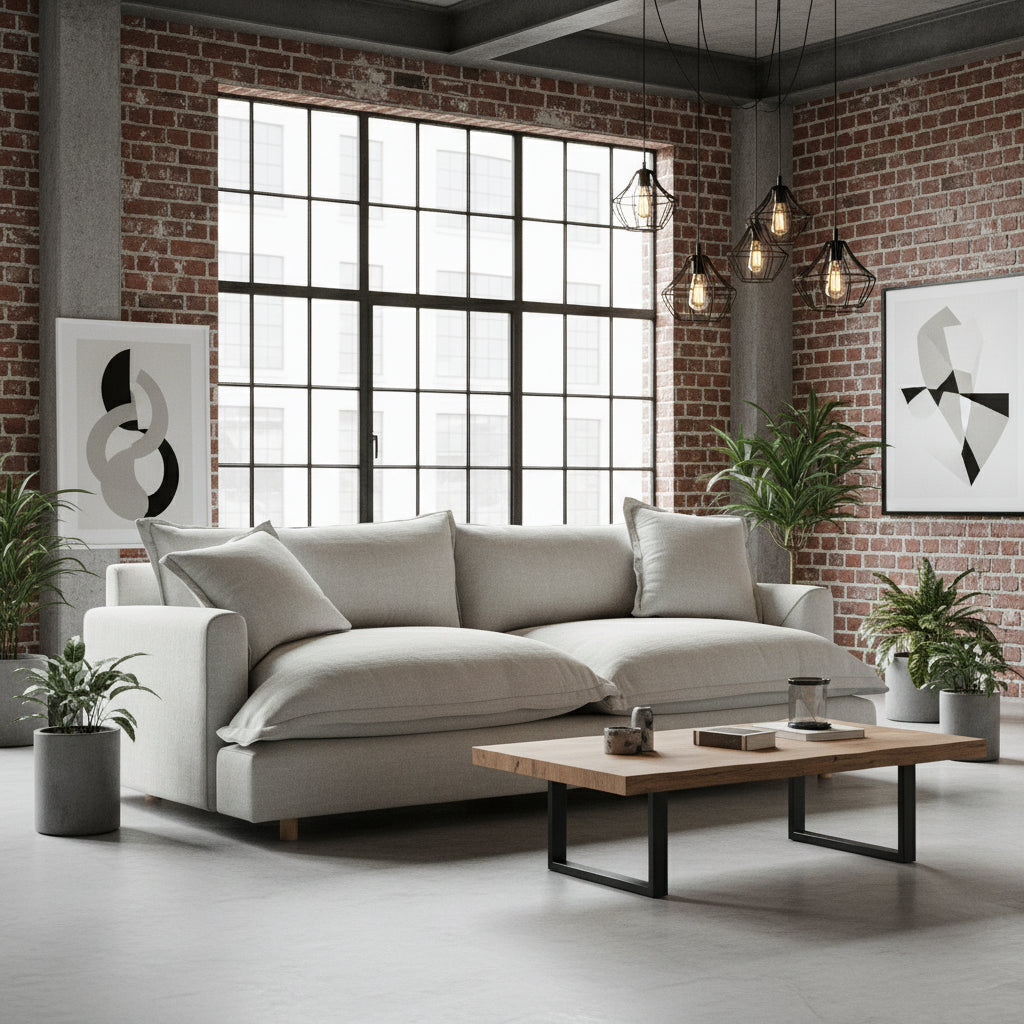 Chloe 3.5 Seater-Alabaster