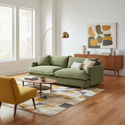 Chloe 3.5 Seater-Olive hover image