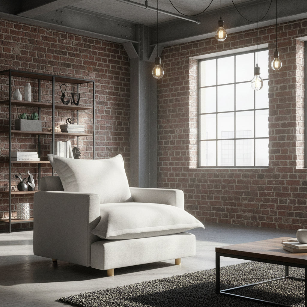 Chloe 1.5 Seater-Alabaster